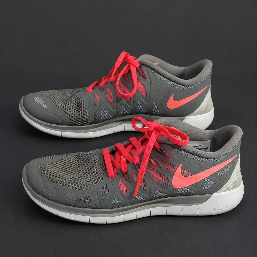 Nike Free 5.0 Women's Running Shoes Size 10 Gray Pink Lightweight 642199-200
